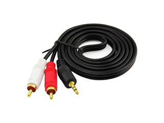 3.5mm Male Stereo to 2 RCA Male Cable 1.5m